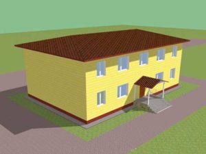 Проект двухэтажного многоквартирного дома